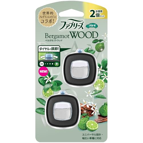 ファブリーズ 消臭芳香剤 車用 イージークリップ ベルガモットウッド 2.4mLx2個