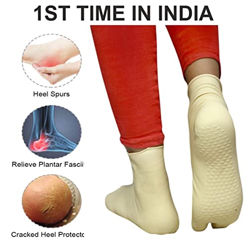 Image of Rinived Foot Care Water Proof Socks (Made in Bharat) Best Results in 15 Day in Heel Care (PACK OF 2, LARGE)
