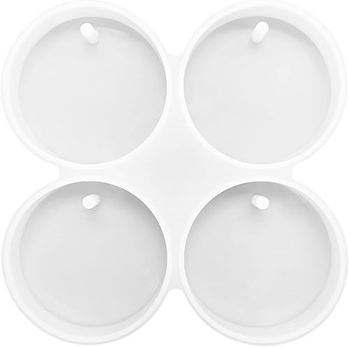 Molde de silicona Freshie de 4 cavidades para coche, molde de fundición de resina para aroma, perlas de jabón, vela, arcilla, decoración artesanal