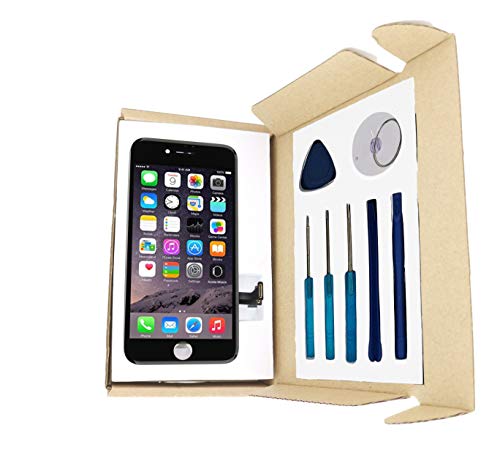 DATTON LCD Screen Replacement Compatible with iPhone 7 Plus 5.5 Inch 7+ with Digitizer Assembly Display and Repair Tools Kit in Black