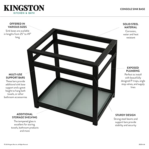 Kingston Brass Vsp2522B2 Kingston Commercial Console Sink Base, Polished Brass #TOP3