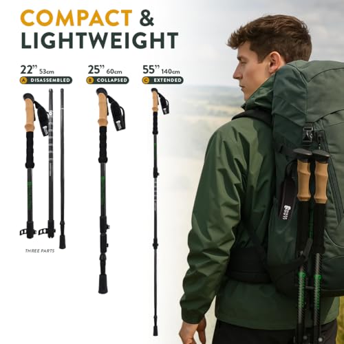 image for Hiker Hunger Outfitters Hiker Hunger Carbon Fiber Trekking Poles | Col