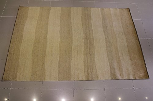 6'6 X 9'8 Double Knot Gabbeh Design Area Rug With Wool Pile - | A 6X10 Large Rug | An Authentic Hand Knotted Gabbeh Rug #TOP3