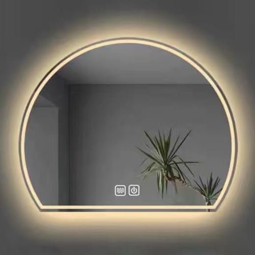 Miroir mural suspendu antibuée avec lumière LED variable