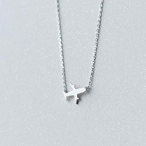 Collier avion argent 925 pendentif mignon idée cadeau femme