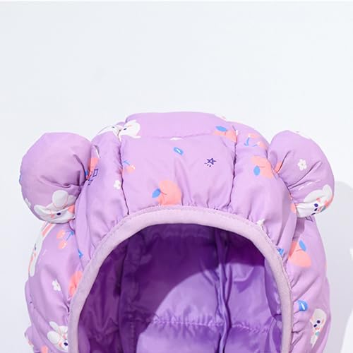 AIWUHE Baby Winter Hooded Down Jacket Boys Girls Light Warm Puffer Coats Toddler Bear Ears Zipper Up Down Coats Outwear 6M-4T2