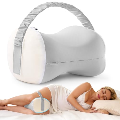 YFONG YFONG Knee Pillow for Side Sleepers, Memory Foam Leg Pillow, Grey