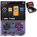 Miyoo Mini Plus 128GB Retro Game Console – Handheld Portable Gaming System, 3.5' HD Screen, Long Battery Life, Supports Multiple Emulator Formats for Retro Gaming (Purple 128G)