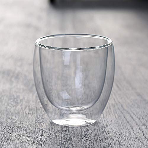 Image of TGL Co. Double Walled Clear Coffee Mug -1 Piece (250ml) | Heat-Resistant Borosilicate Glass | Insulated Tea & Coffee Cup | Lightweight, Durable, No Condensation | for Hot & Cold Beverages