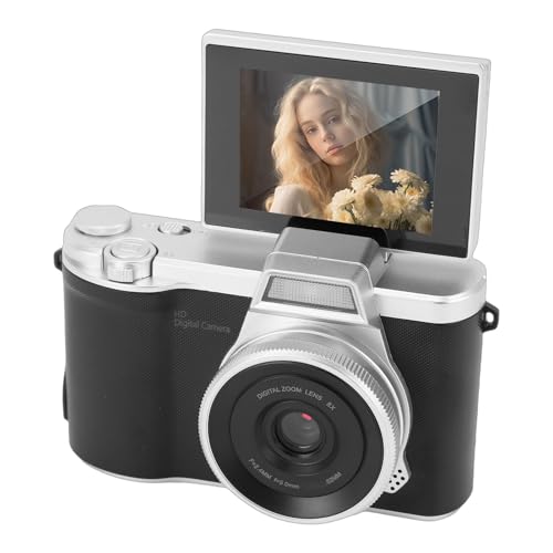 Appareil photo numérique 48 MP Fockety avec écran rabattable noir