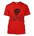 Black Lives Matter Men's T-shirt (Large, RED)