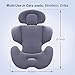 Innokids Infant to Toddler Head and Body Support Pillow, Infant Car Seat Insert Cushion Pad, Headrest with Adjustable Height, Perfect for Baby Car Seats, Strollers, Carriers (Gray)