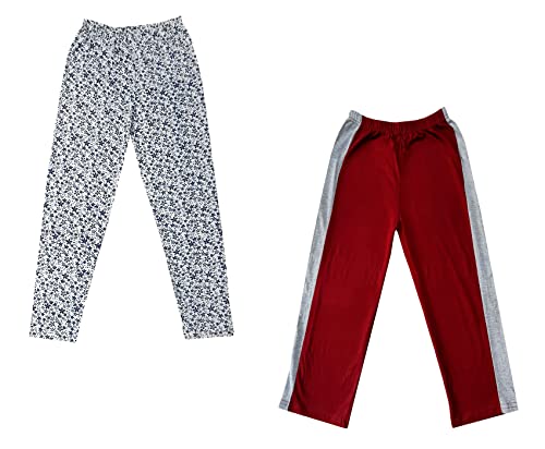 Image of indi weaves Boys and Girls Cotton Solid and Printed Pyjama /Pant /Trackpants