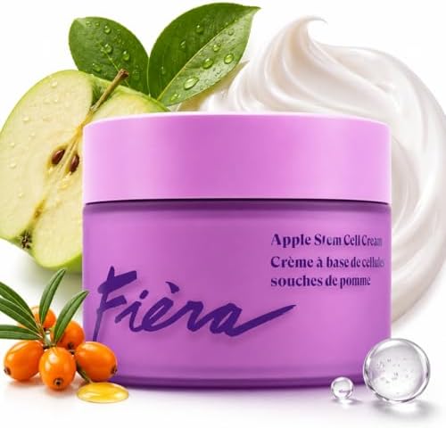 FIÈRA 24-Hour Rejuvenating Face Cream with Apple Stem Cells - Anti-Aging Moisturizer for Mature Skin, Day & Night Hydration, Improves Skin Tone, Texture, and Elasticity - 1.69 FL. OZ. / 50 ML