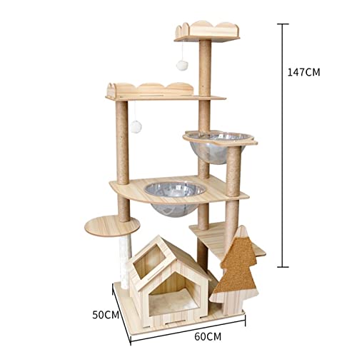 Arbre à chat avec cadre d'escalade planche à gratter étagère capsule - 3