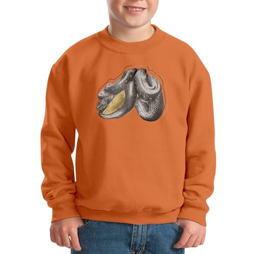 Sweatshirt enfant python avec illustration ancienne de serpent minimaliste - 2