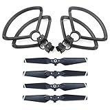 ZEEY 4pcs Quick Release Lightweight Propellers for DJI Spark Drone + 4pcs Lightweight Propeller Protector Guard