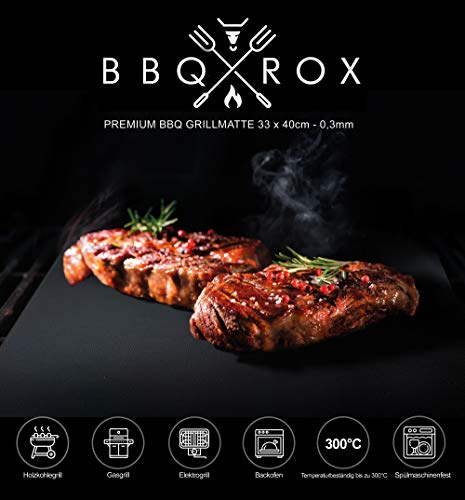 Grillmatte BLACKROX BBQROX Antihaft Grill Backmatte im Vergleich