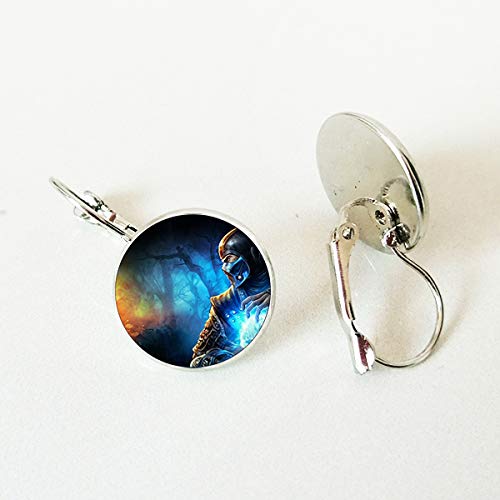 Handbemalte Ohrringe aus Glas, handgefertigt, mit Skorpion-Motiv, für Sterblich-Ohrringe, Schmuck, Steampunk-Ohrringe, Geschenk Cover