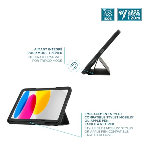 MOBILIS Ultra wzmocnione przezroczyste plecy i narożniki ochronne do iPada 11'' 2025 (11 gen) iPad 10,9'' (10th gen) szare