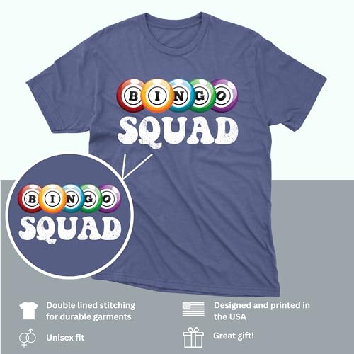 Bingo Squad T-Shirt – Fun Bingo Player Novelty Tee Unisex Lottery & Gambling Gift for Men & Women, Game Night2