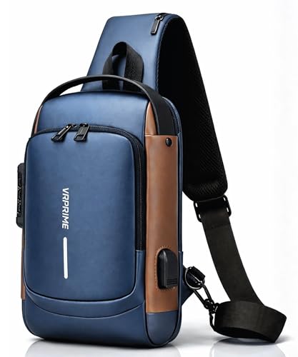 Image of Sling Side Bag For Men | Anti-Theft Smart Waterproof Crossbody Chest Bag for Travel | Messenger Bags Casual Shoulder Bag for Men and Women (ALLBLACK)