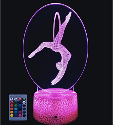Lámpara de mesa 3D con control remoto y luces LED USB miniatura 1