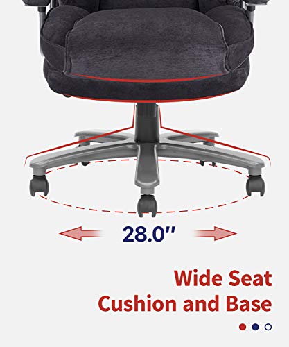 image for CLATINA Ergonomic Big and Tall Executive Office Chair with Upholstered