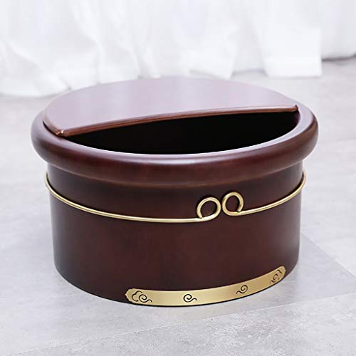 ZXNANA Wooden Barrel Foot Spa Wood Bucket for Pedicure, Foot Tub for Soaking Feet, Foot Soak Bucket, Foot Bath Spa Tub, Foot Basin for Adults (Color : Dark brown, Size : Yes) charitable