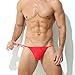 Mens Boxers Briefs Cotton Sexy Stretch Seamless Soft Bulge Comfy Fashion Casual Light Loose Stretchy Sports Quick Dry Ultra Thin Elastic Red