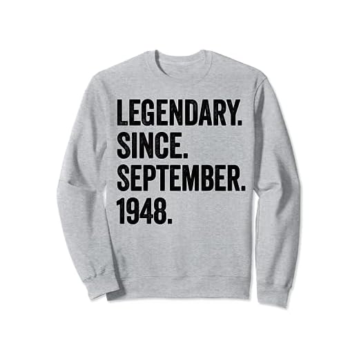 Legendary Since September 1948 75 cumpleaños Sudadera