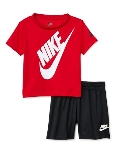 Image of Nike Baby Dri-FIT Sportswear T-Shirt and Mesh Shorts 2-Piece Outfit Set