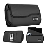 Belt Holster for Phones 13 Pro Max, 12 Pro Max, 11 Pro Max, Xs Max, Magnetic Closure, Metal Belt Cli