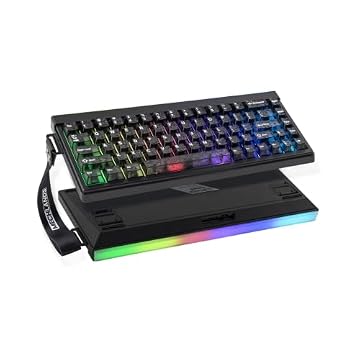 MechLands Halo68 Silent Wireless Gaming Keyboard w/Light Box, 68 Keys