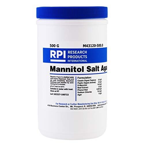 Mannitol Salt Agar, 500 Grams