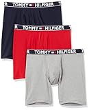 Tommy Hilfiger Men's Underwear 3 Pack Comfort 2.0 Boxer Brief, Mahogany, X-Large