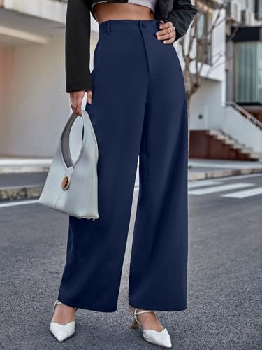 Image of Aahwan Solid Offwhite High Waist Wide Leg Pants for Women's & Girls'