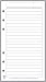 Personal Size Notes Pages Planner Insert, Sized and Punched for Filofax Personal Notebook (3.7" x 6.75")