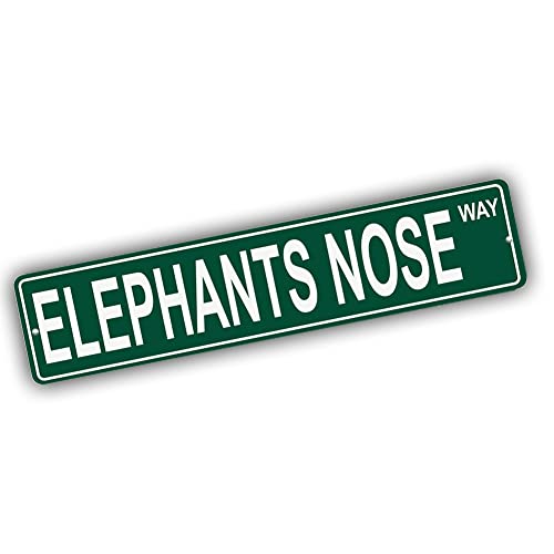 Brotherhood Aluminum Street Sign for Elephants Nose - Alaska Man Cave Decor