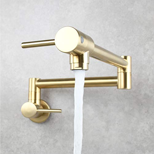 Grifo de llenado de ollas de montaje en pared con brazos plegables dobles 3
