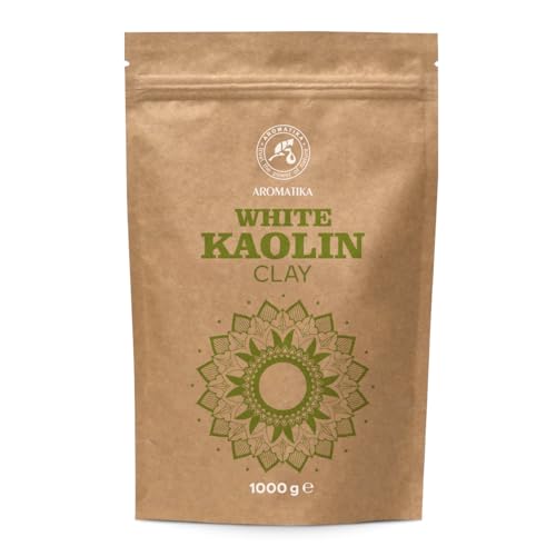 Kaolin Clay Powder 1000 g - White Cosmetic Clay Powder - Natural White Kaolin Clay Powder - White Clay - Cleansing for Face & Scalp & Body - Deep Skin Cleansing
