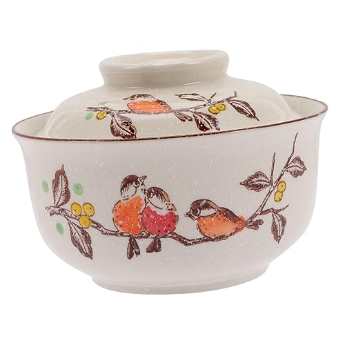 ROMISBABA Ciotola in Ceramica Per Zuppa Ciotola Per Ramen in Stile Giapponese Contenitore Per Riso e Insalate Stoviglie Da Cucina Pratica