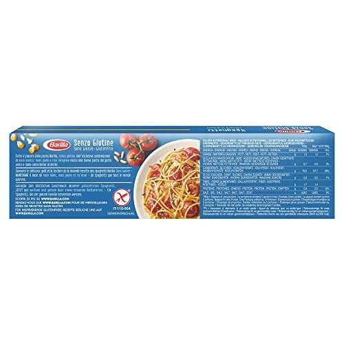 Barilla Pasta Glutenfreie Spaghetti n.5 aus köstlichem Mais und Reis – perfekt für Menschen mit Zöliakie oder Glutenunverträglichkeit 400 g