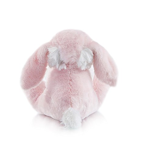 My Oli 8.5" Plush Bunny Stuffed Rabbit With Floppy Ear Bunny Stuffed Animal Pink Plush Toy Gifts For Babies Kids Boys Girls #TOP5