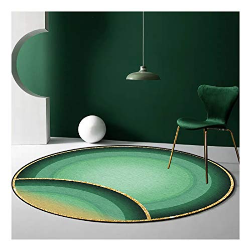 GJCC Modern Round Area Rug for Living Room Bedroom Dining Room Indoor Soft Non-Slip Carpet Home Decor Floor Mat Chair Mat Machine Washable,Diameter 160cm
