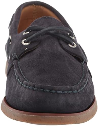 Sperry Men's Gold A/O 2-Eye Boat Shoe, Navy Suede, 9.5 | Image 1