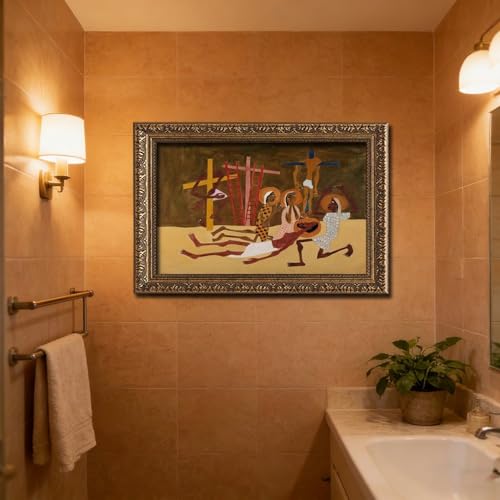 Lamentation William H. Johnson toile cadre suspendu décoration murale - 6