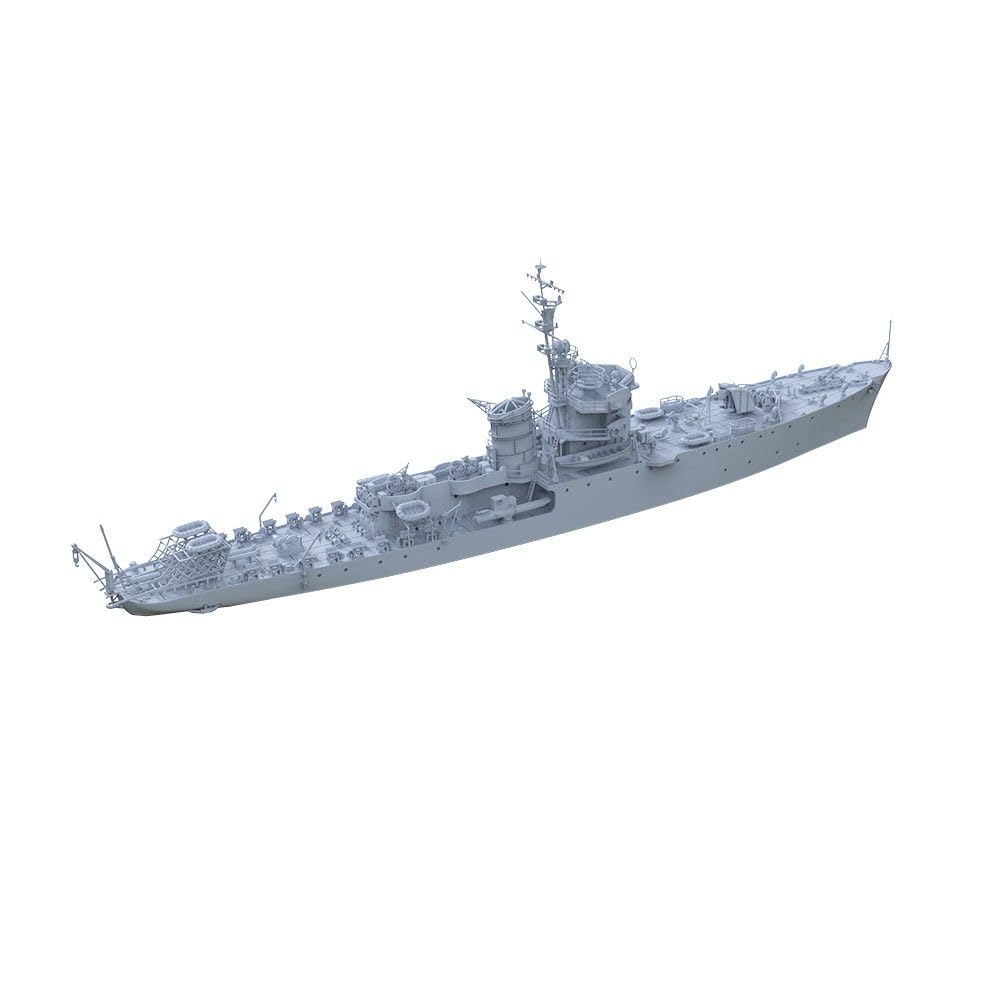 Niepomalowany model wojskowy do włoskiego myśliwego okrętów podwodnych RN Gabbiano 1/144