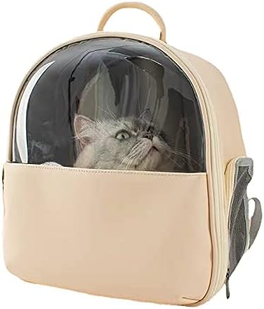 猫 リュック ペット お散歩バッグ 宇宙船カプセル型 猫キャリー ペットバッグ きゃりーバッグ 優れた通気性 革製 大容量 小型犬 ギフト プレゼント ご褒美 通院 S リュックサック 小動物用 災害避難に最適 ペットキャリーバッグ 旅行