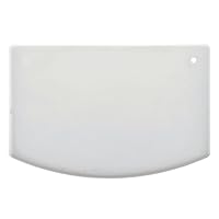 Vista 1 de Raspador de cuenco de plástico Winco White HDPE - 5 1/8 pulgadas de largo x 3 7/8 pulgadas de alto